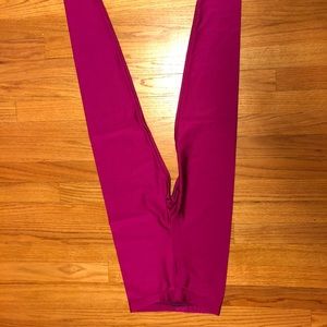 American Apparel Metallic Magenta Leggings